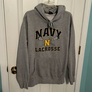 Navy lacrosse hoodie Men’s Large EUC